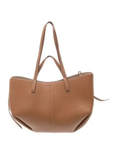 Pre-owned Polene Leather Cyme In Brown