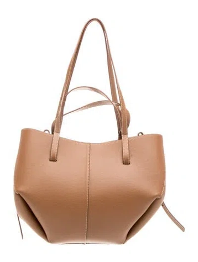 Pre-owned Polene Leather Cyme In Brown