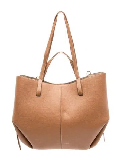Pre-owned Polene Leather Cyme Mini In Brown