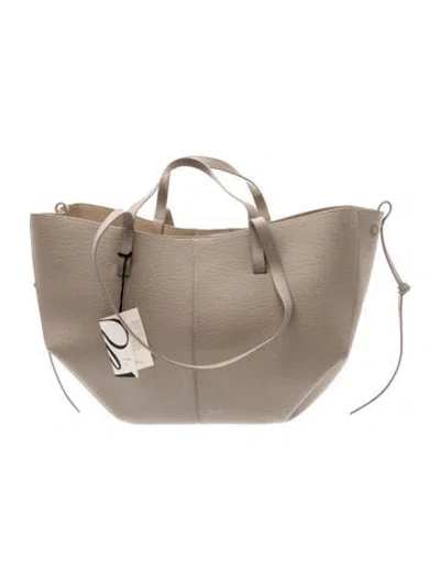 Pre-owned Polene Leather Cyme In Neutral