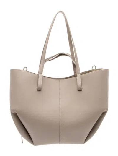 Pre-owned Polene Leather Cyme In Neutrals