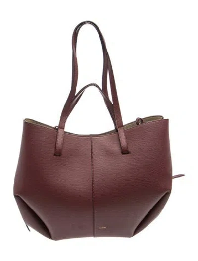 Pre-owned Polene Leather Cyme In Pink