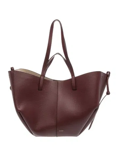 Pre-owned Polene Leather Cyme In Purple