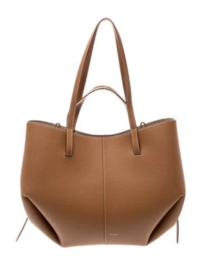 Pre-owned Polene Leather Cyme W/ Tags In Brown