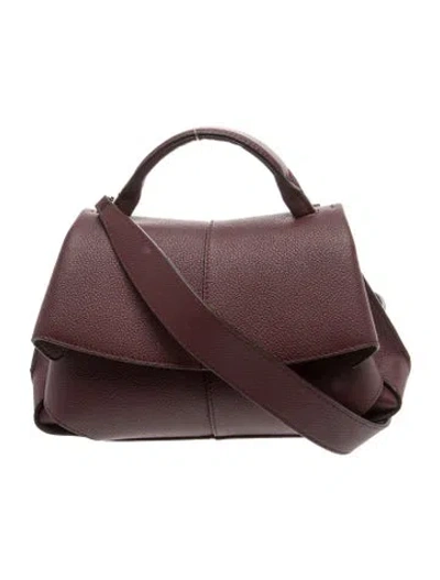 Pre-owned Polene Leather Mokki In Brown
