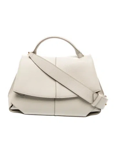Pre-owned Polene Leather Mokki In Neutrals
