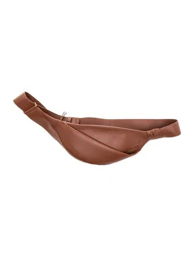 Pre-owned Polene Leather Neyu In Brown