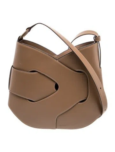 Pre-owned Polene Leather Nodde In Brown