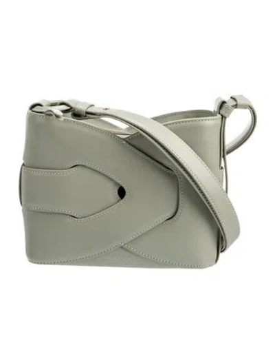 Pre-owned Polene Leather Nodde In Green