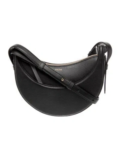 Pre-owned Polene Leather Numero Dix In Black