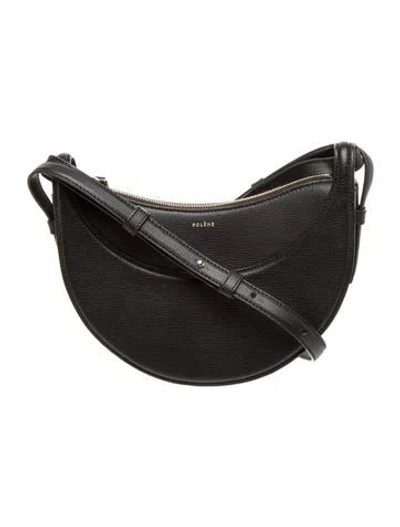 Pre-owned Polene Leather Numero Dix In Black