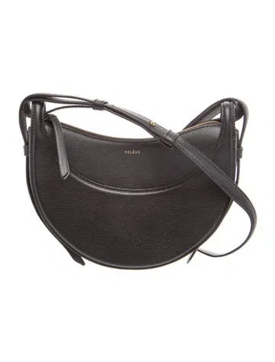 Pre-owned Polene Leather Numero Dix In Black
