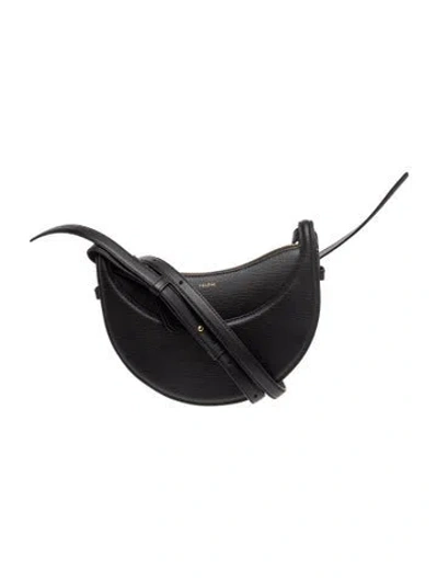 Pre-owned Polene Leather Numero Dix In Black