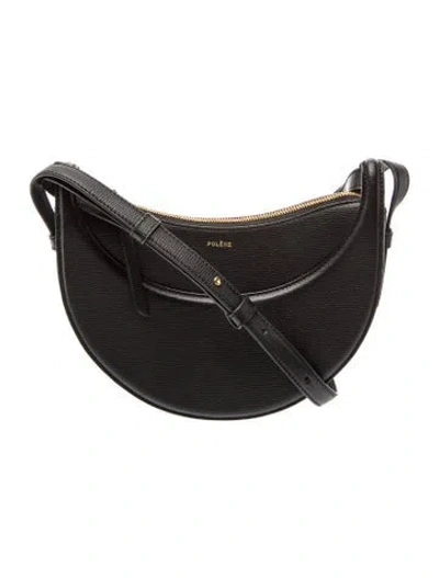 Pre-owned Polene Leather Numero Dix In Black