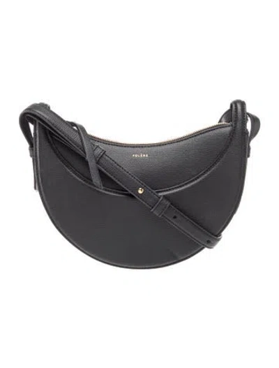Pre-owned Polene Leather Numero Dix In Black