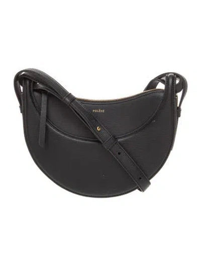 Pre-owned Polene Leather Numero Dix In Black