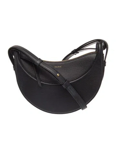Pre-owned Polene Leather Numero Dix In Black