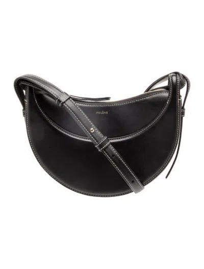 Pre-owned Polene Leather Numero Dix In Black