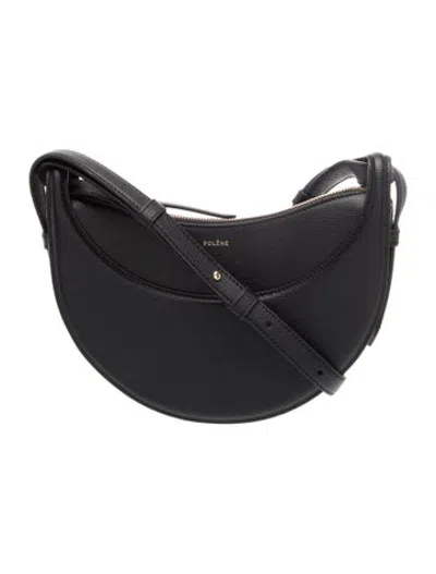 Pre-owned Polene Leather Numero Dix In Black