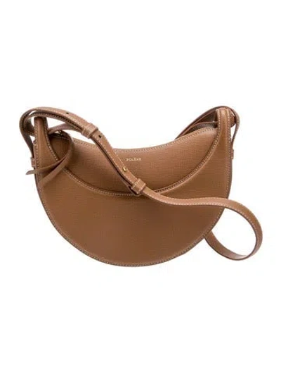 Pre-owned Polene Leather Numero Dix In Brown