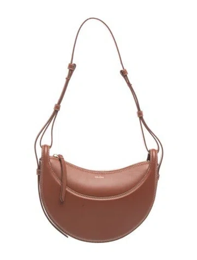 Pre-owned Polene Leather Numero Dix In Brown