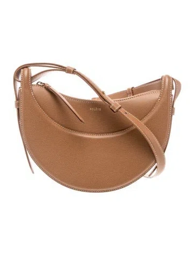 Pre-owned Polene Leather Numero Dix In Brown