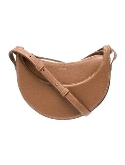 Pre-owned Polene Leather Numero Dix In Brown