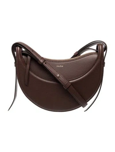 Pre-owned Polene Leather Numero Dix In Brown