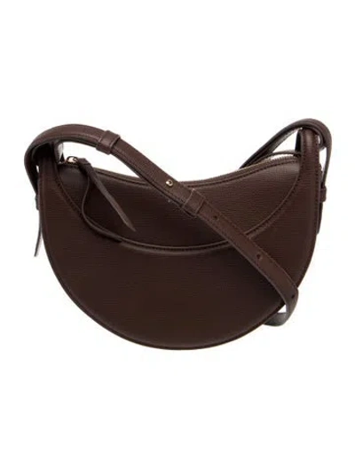 Pre-owned Polene Leather Numero Dix In Burgundy