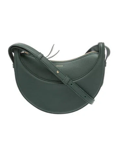 Pre-owned Polene Leather Numero Dix In Green