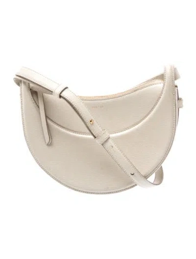 Pre-owned Polene Leather Numero Dix In Grey