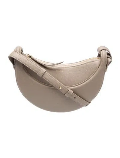 Pre-owned Polene Leather Numéro Dix Small In Neutral