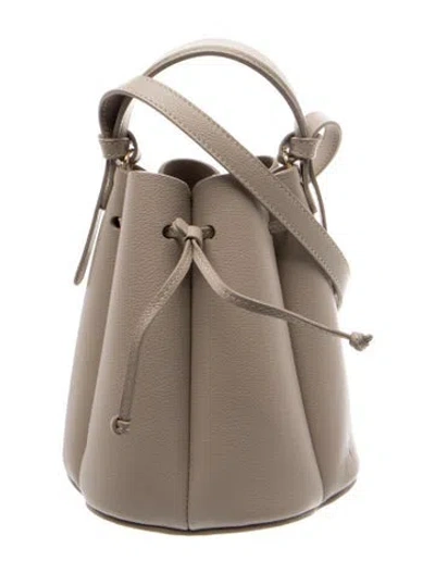 Pre-owned Polene Leather Numero Huit Mini In Brown