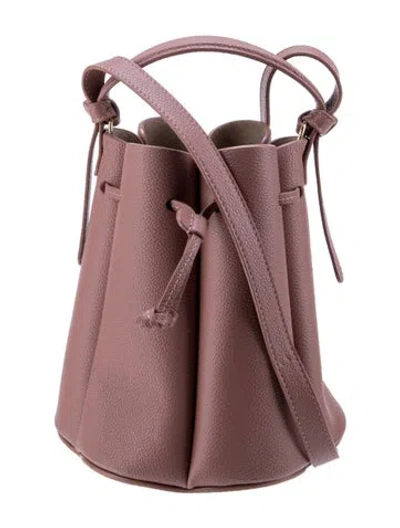 Pre-owned Polene Leather Numero Huit Mini In Red