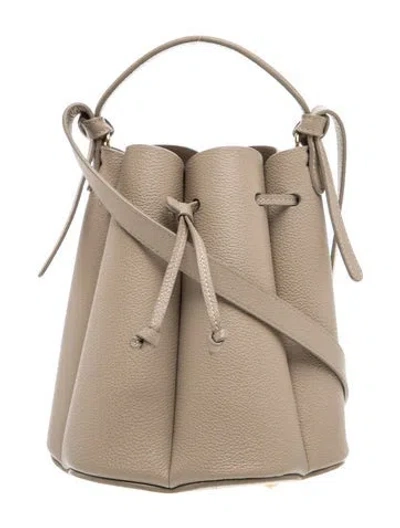 Pre-owned Polene Leather Numero Huit In Neutrals