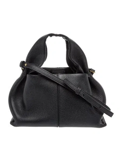 Pre-owned Polene Leather Numéro Neuf In Black
