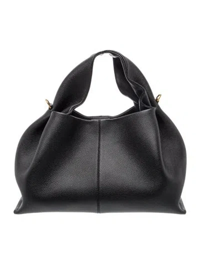 Pre-owned Polene Leather Numéro Neuf In Black