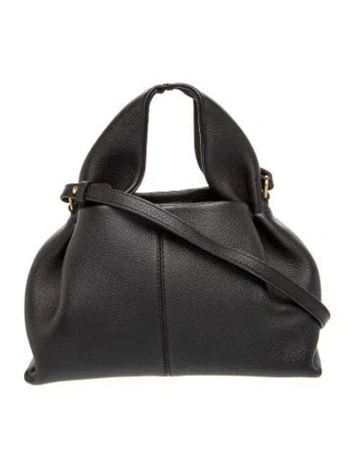 Pre-owned Polene Leather Numéro Neuf In Black
