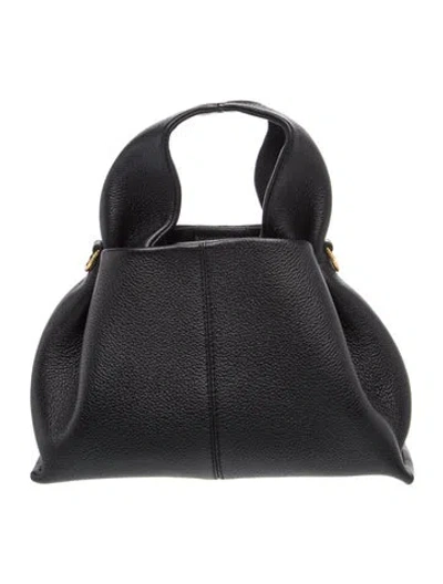 Pre-owned Polene Leather Numéro Neuf In Black