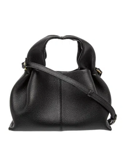 Pre-owned Polene Leather Numéro Neuf In Black
