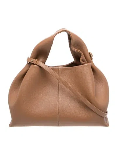 Pre-owned Polene Leather Numéro Neuf In Brown