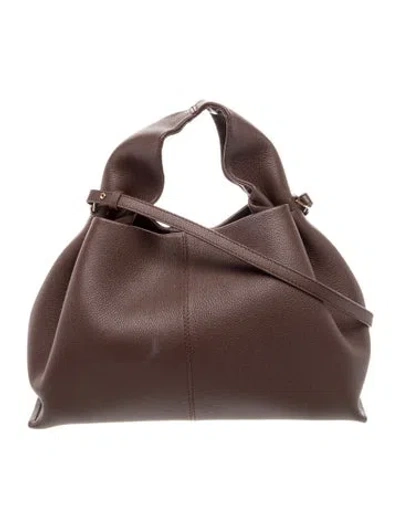 Pre-owned Polene Leather Numéro Neuf In Brown