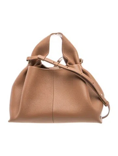 Pre-owned Polene Leather Numéro Neuf In Brown