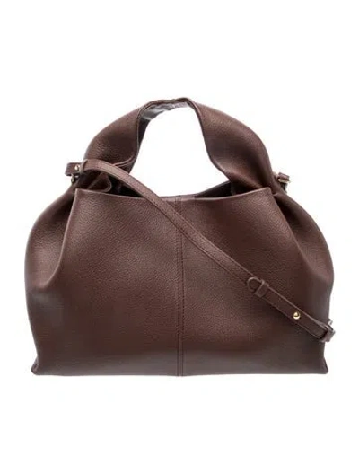 Pre-owned Polene Leather Numéro Neuf In Brown