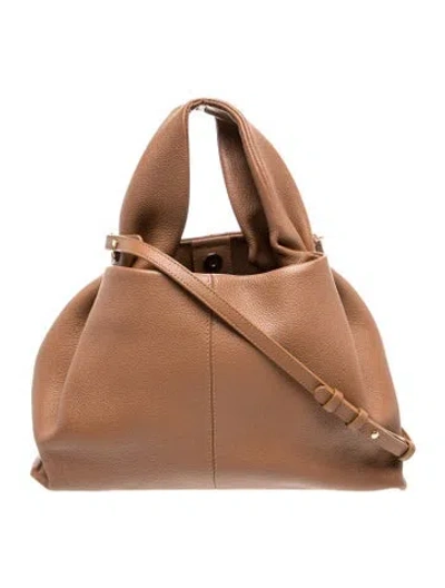Pre-owned Polene Leather Numéro Neuf In Brown