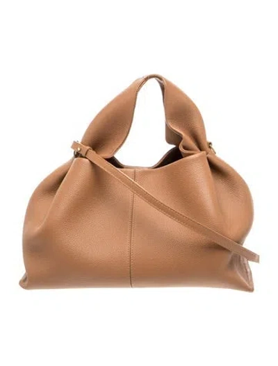 Pre-owned Polene Leather Numéro Neuf In Brown