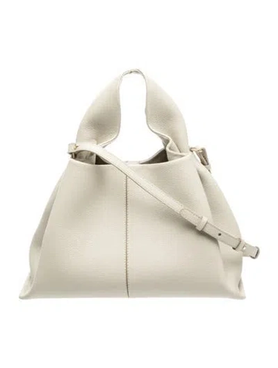 Pre-owned Polene Leather Numéro Neuf In Grey