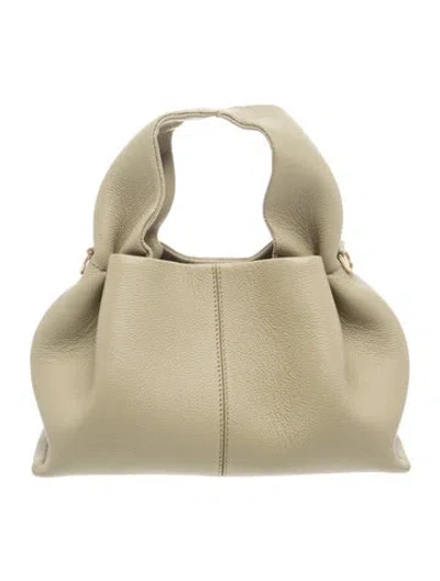 Pre-owned Polene Leather Numéro Neuf Mini In Green