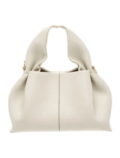 Pre-owned Polene Leather Numéro Neuf Mini In Neutral