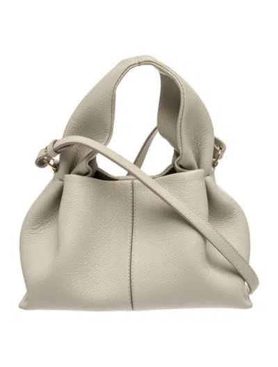 Pre-owned Polene Leather Numéro Neuf Mini In Neutrals